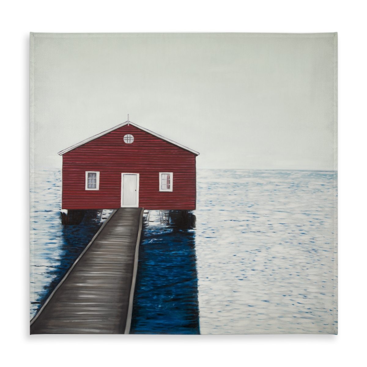 Picture of Begin Home Decor C1TC5858NGEZ8L 58 x 58 in. Marine Coastal Blue Tablecloth - Boathouse Home Decor