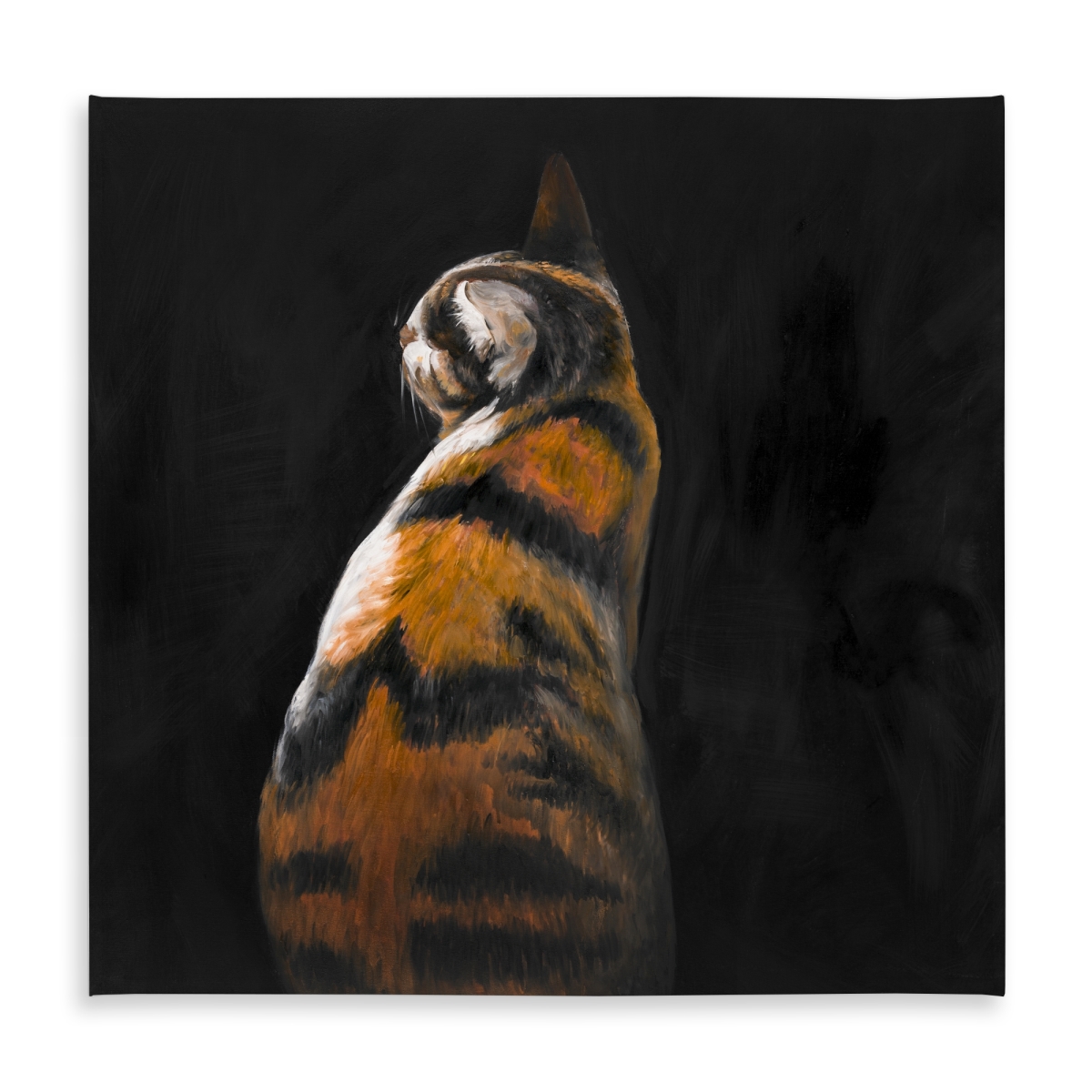Picture of Begin Home Decor C1TC5858SF5XTO 58 x 58 in. Spotted Cat Orange Tablecloth - Indoor Outdoor Home Decor