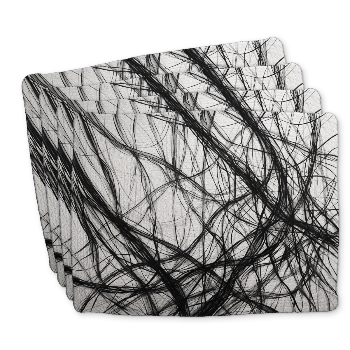 Picture of Begin Home Decor C4BP141849SIUO 14 x 18 in. Connection Braided Polyester Placemat for Home Decor - Stylish - Set of 4