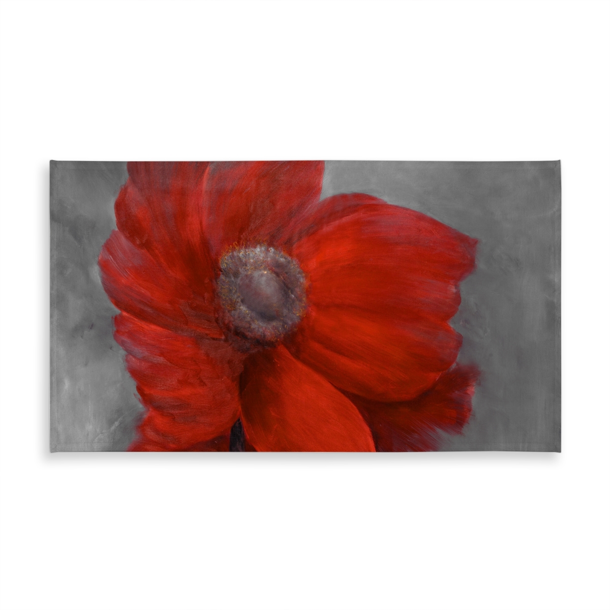 Picture of Begin Home Decor C1TCLRGEW5UPNG 58 x 102 in. Red Flower in the Wind Tablecloth - Floral Indoor & Outdoor Decor
