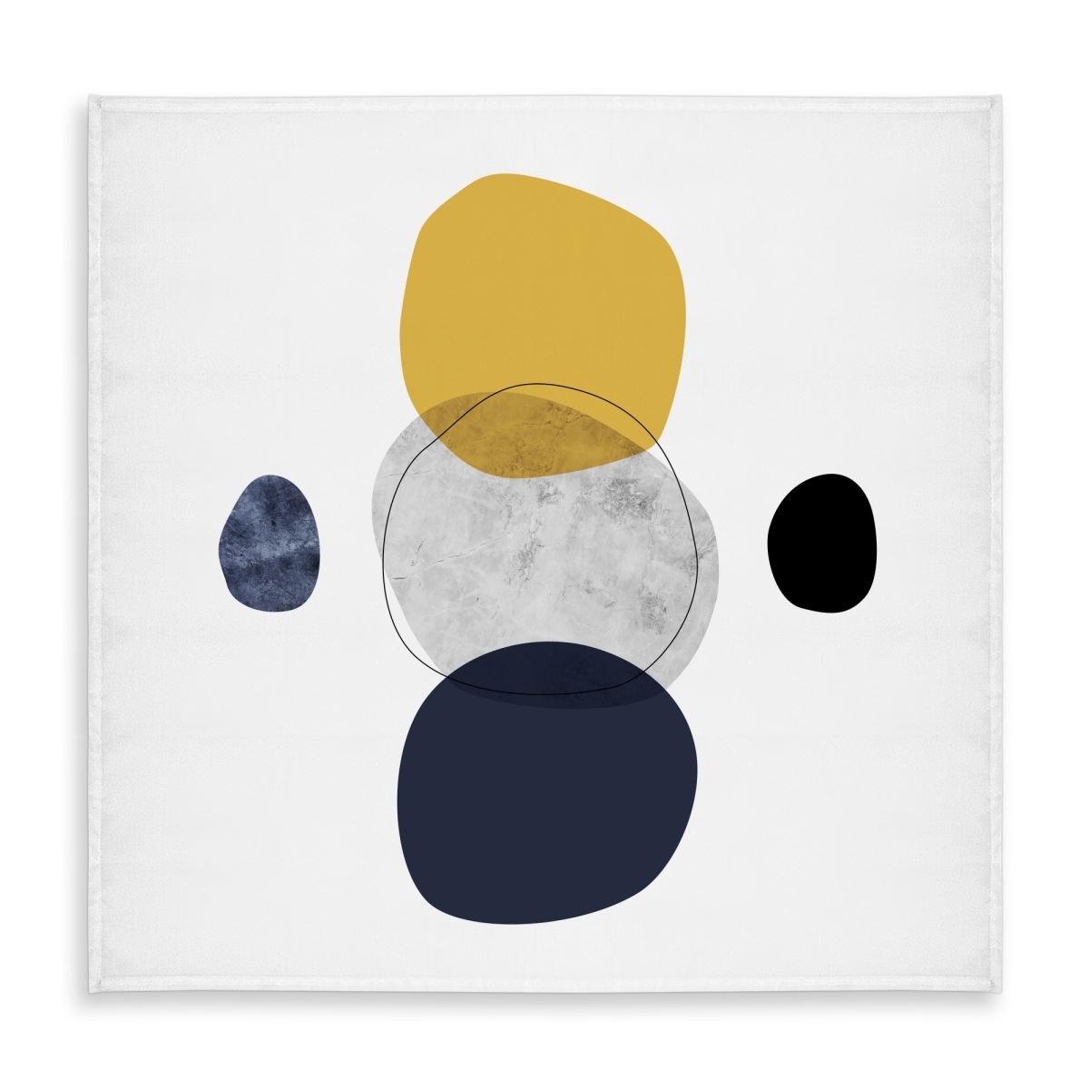 Picture of Begin Home Decor C1TC5858J423RF 58 x 58 in. Modern Blue Spheres Tablecloth - Indoor & Outdoor Home Decor