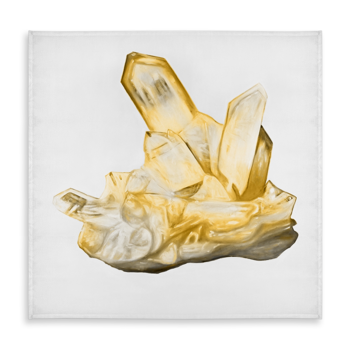 Picture of Begin Home Decor C1TC5858K6ESNY 58 x 58 in. Citrine Stone Yellow Tablecloth - Modern Minerals Home Decor