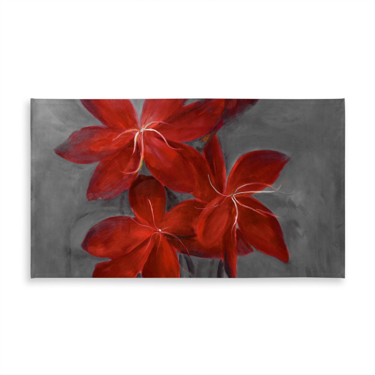 Picture of Begin Home Decor C1TCLRGEW5XHK8 58 x 102 in. Gray Asiatic Lily Tablecloth - Botanical Indoor & Outdoor Decor