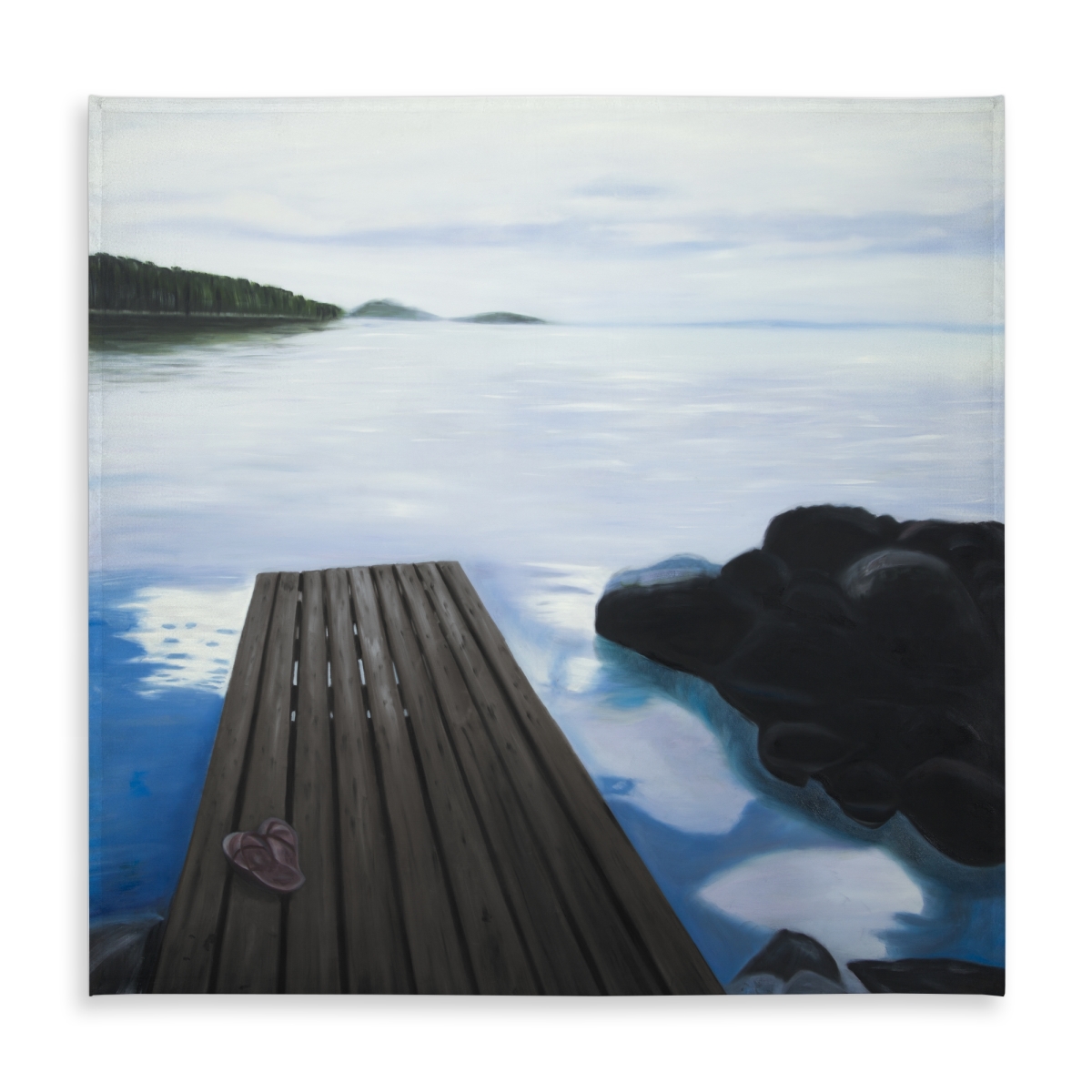 Picture of Begin Home Decor C1TC58582V3YPP 58 x 58 in. Evening on the Dock Shoes Bathroom Marine Tablecloth, Indoor & Outdoor