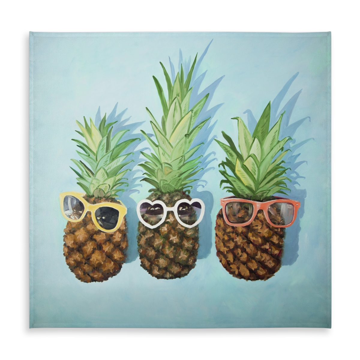 Picture of Begin Home Decor C1TC5858GU269S 58 x 58 in. Summer Pineapples Tablecloth - Indoor & Outdoor Home Decor