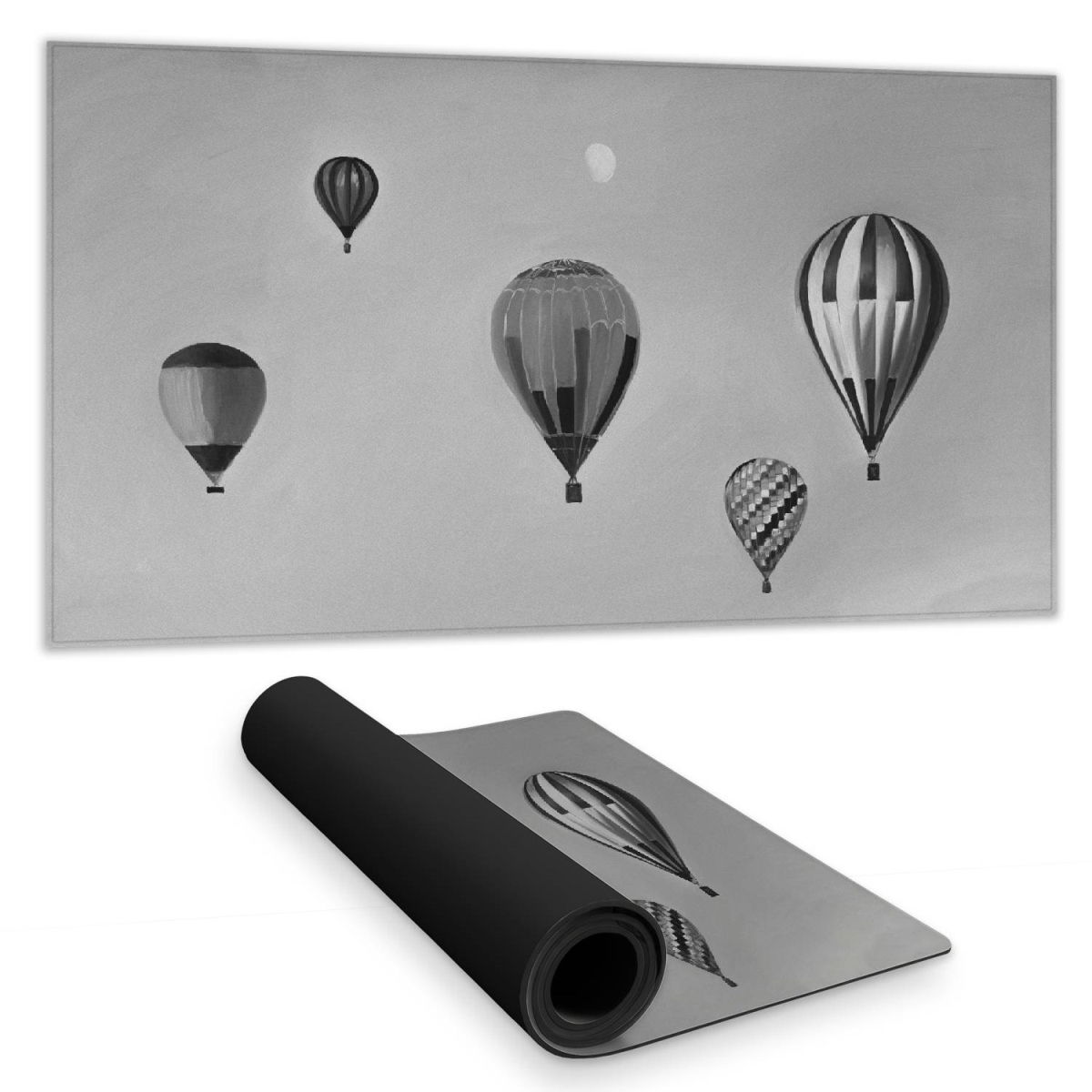 UPC 699767695323 product image for C1DM1531X5GCUC 16 x 32 in. Air Balloon Landscape - Office Mountains Desk Mat for | upcitemdb.com