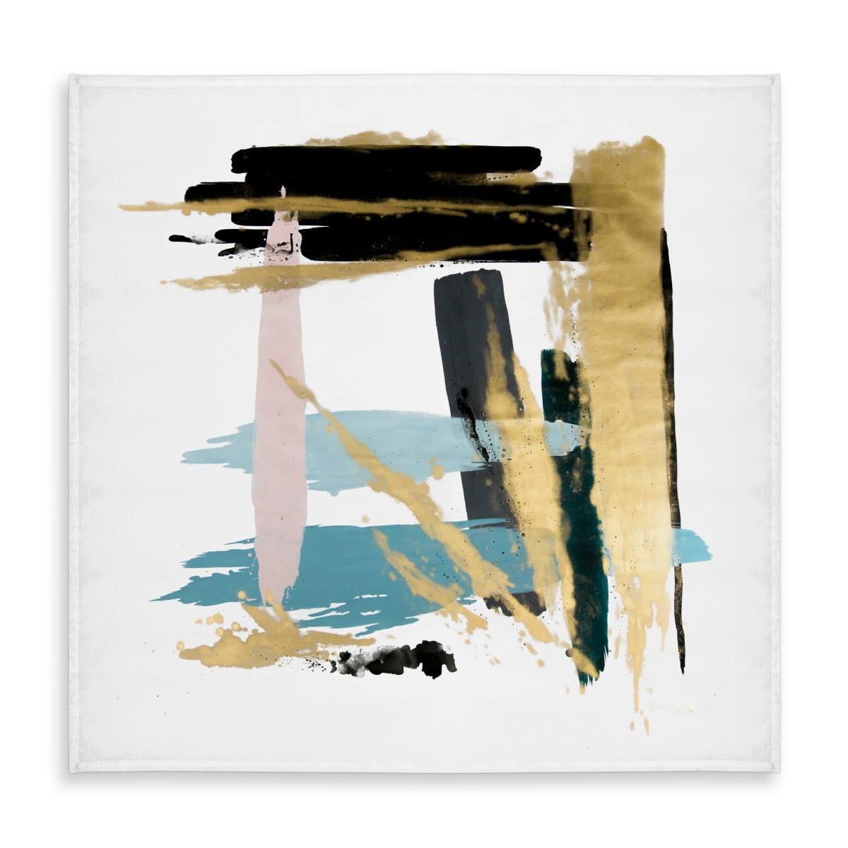 Picture of Begin Home Decor C1TC5858GLUY68 58 x 58 in. Pastel Stroke Tablecloth - Modern Shapes Indoor & Outdoor Decor