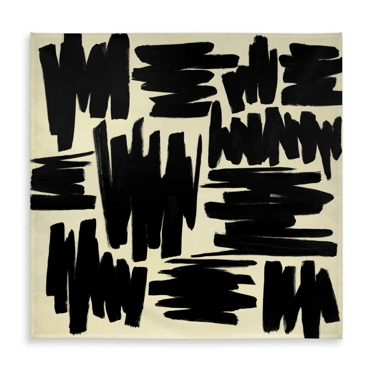 Picture of Begin Home Decor C1TC58584PMNL6 58 x 58 in. Deconstructed Stripes Tablecloth - Minimalist Man Cave Decor