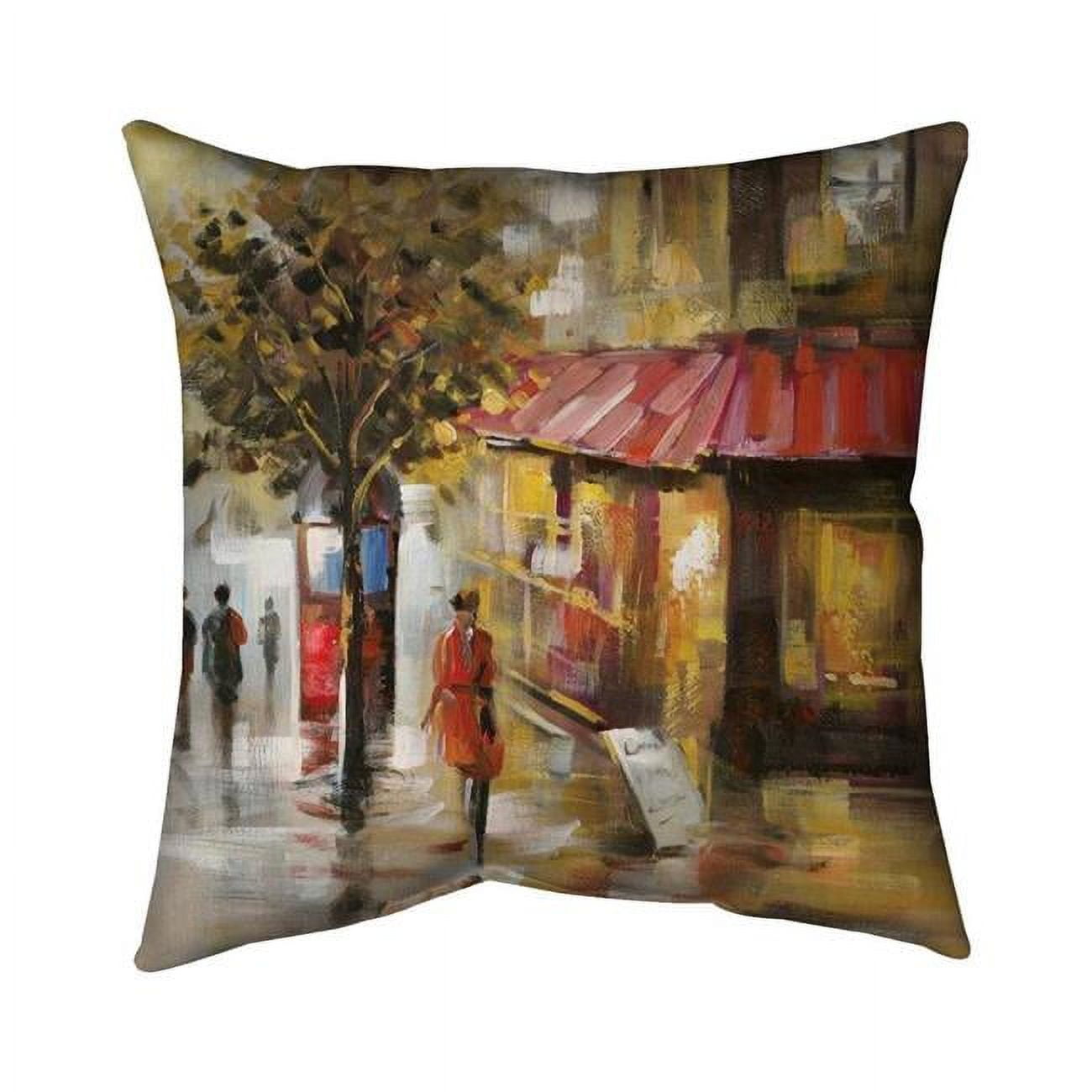 UPC 748702583277 product image for 20 x 20 in. Abstract Street with Passers-Double Sided Print Indoor Pillow | upcitemdb.com