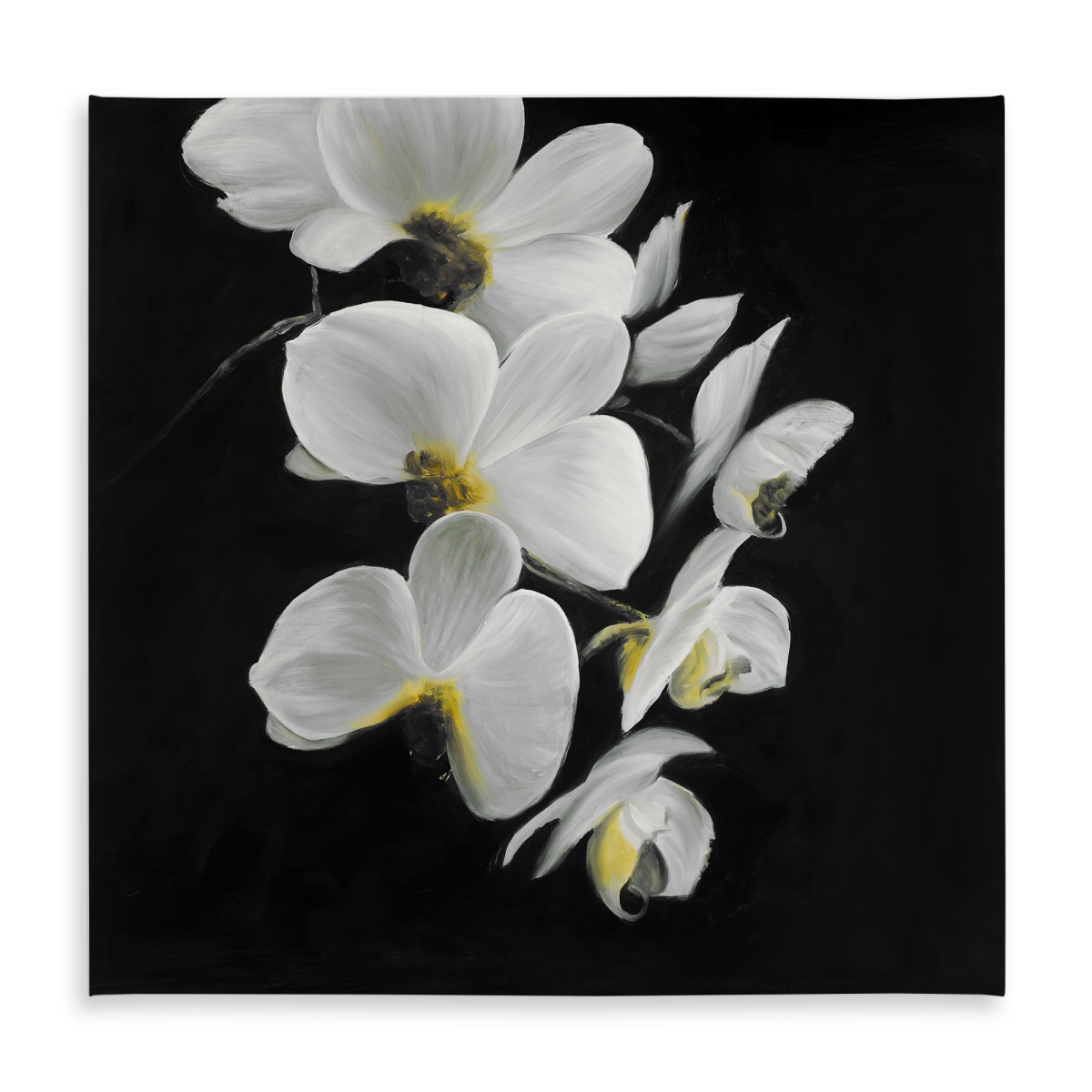 Picture of Begin Home Decor C1TC5858ANX4DH 58 x 58 in. Beautiful Orchids Botanical Tablecloth - Indoor & Outdoor Decor