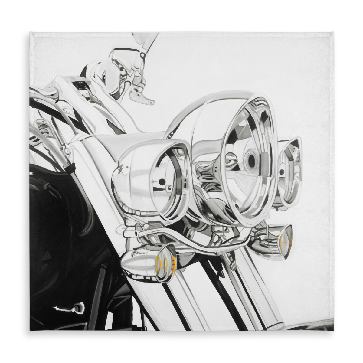 Picture of Begin Home Decor C1TC5858WTI7MS 58 x 58 in. Motorcycle Light Tablecloth - Indoor Outdoor Decor