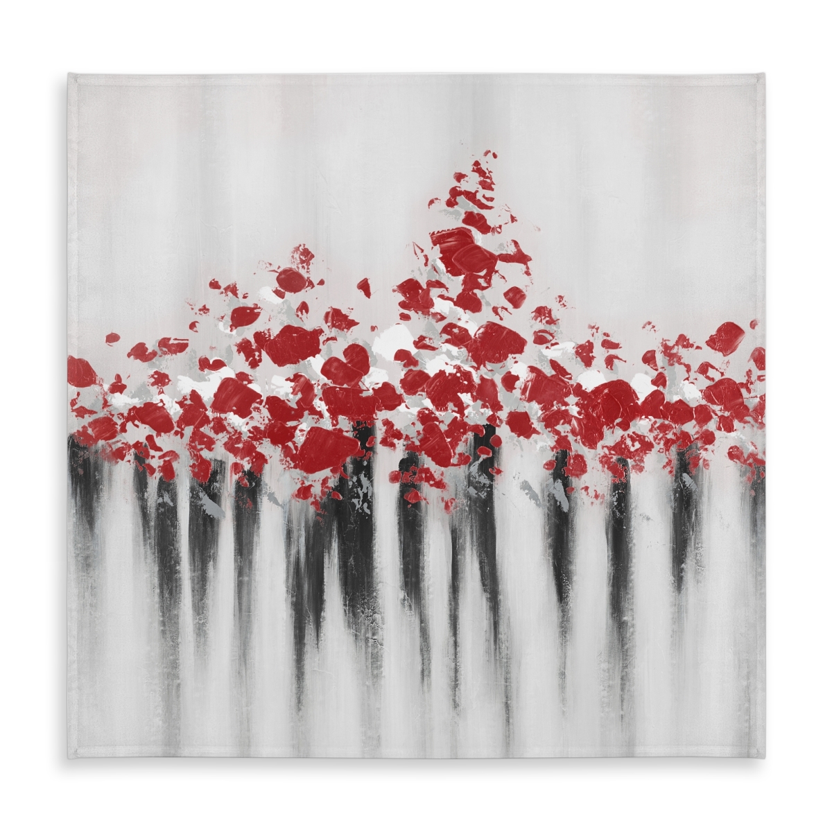Picture of Begin Home Decor C1TC58584ZM30A 58 x 58 in. Falling Red Dot Abstract Shapes Tablecloth for Indoor & Outdoor Use