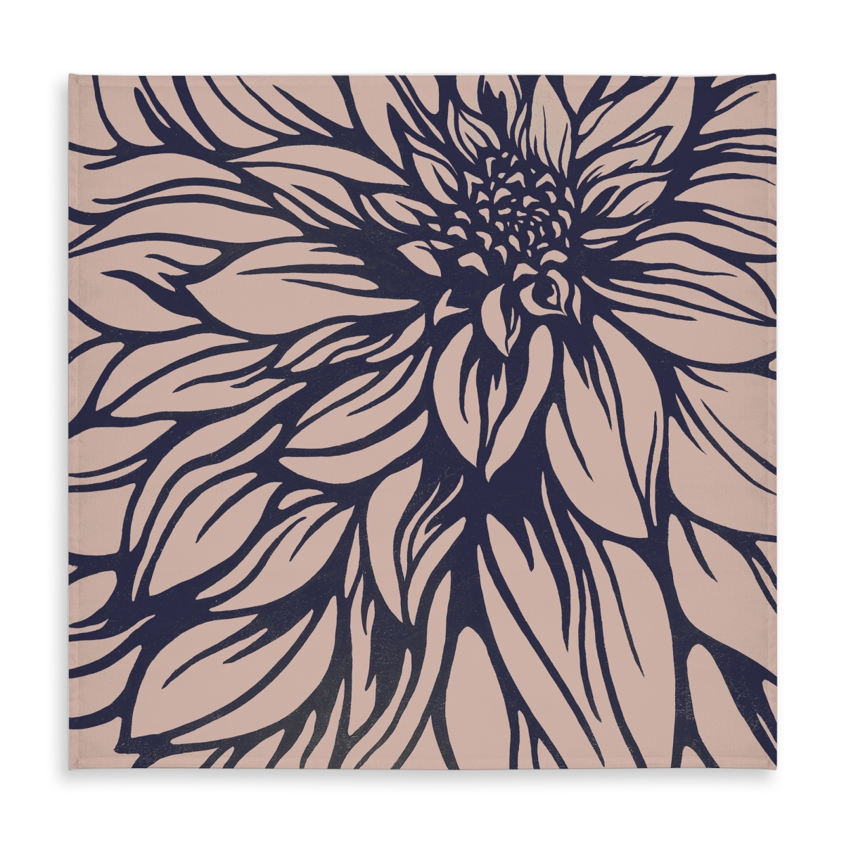 Picture of Begin Home Decor C1TC5858XCDXFX 58 x 58 in. Dahlia Flower Tablecloth - Blue Floral Indoor & Outdoor Decor