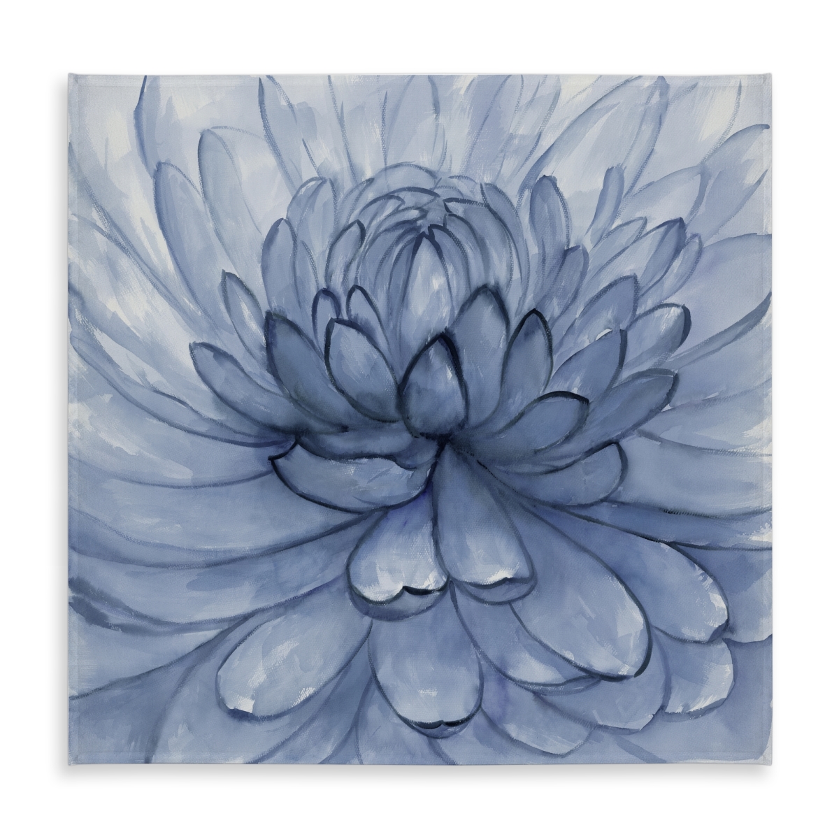 Picture of Begin Home Decor C1TC5858KWEUF4 58 x 58 in. Blue Petals Flower Tablecloth - Indoor & Outdoor Home Decor