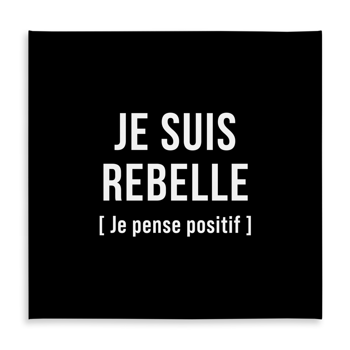 Picture of Begin Home Decor C1TC5858AEUW5A 58 x 58 in. I Am Rebellious Tablecloth - Office Quotes, Motivational Decor