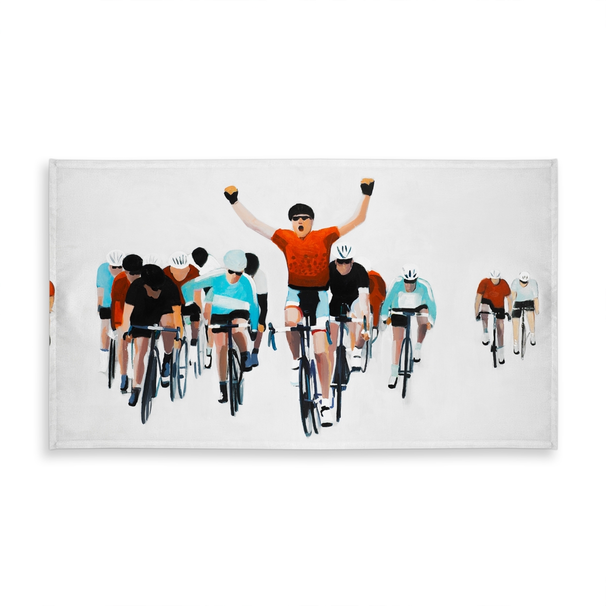 Picture of Begin Home Decor C1TCLRGESTLBGA 58 x 102 in. Cyclists Race Tablecloth - Blue Indoor & Outdoor Home Decor