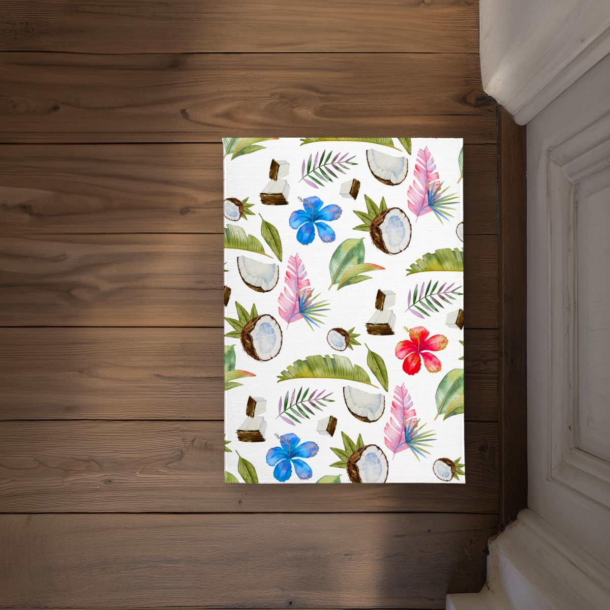 CODM1724HQJWSJ 17 x 24 in. Tropical Pattern Green Indoor Outdoor Door Mat - Home Decor