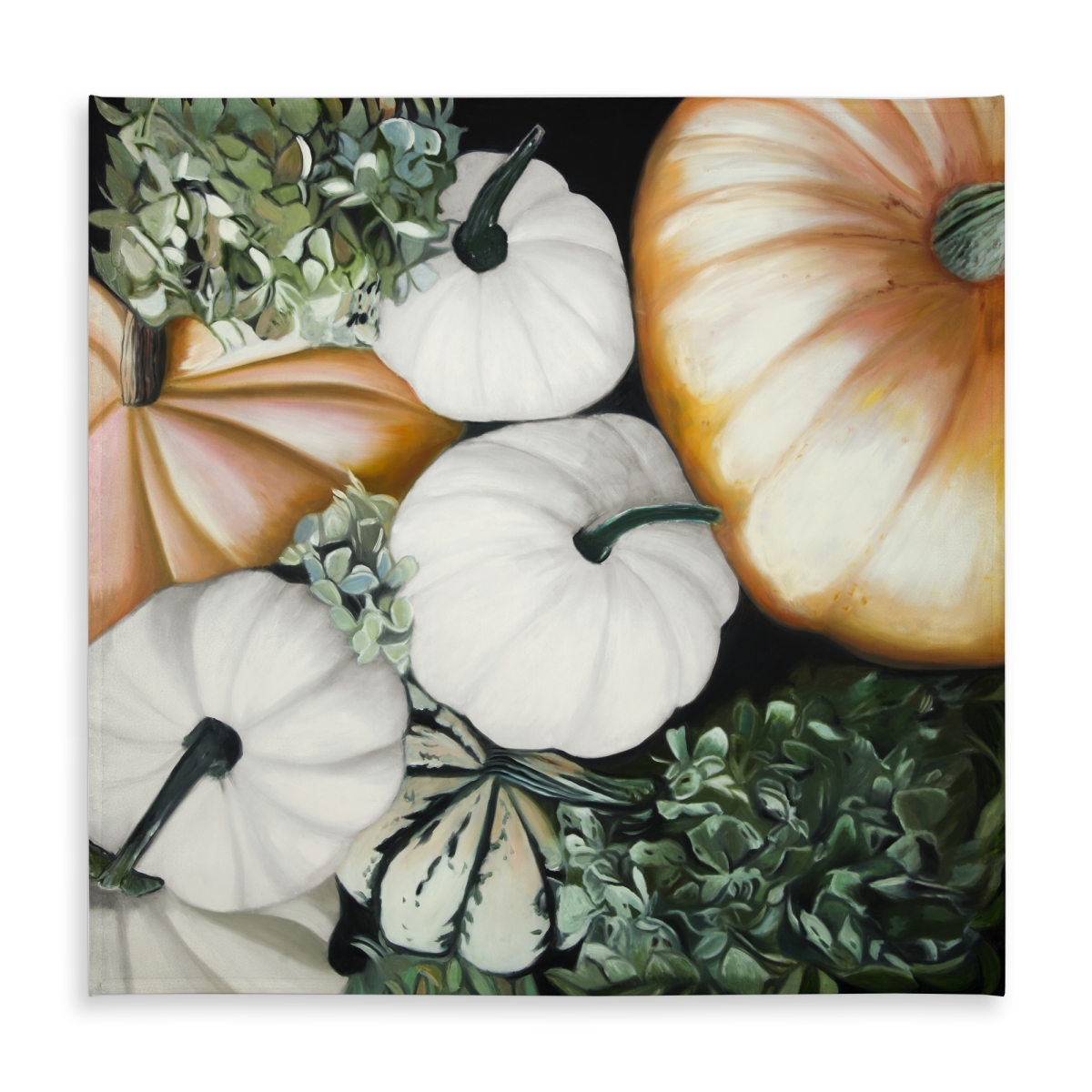 Picture of Begin Home Decor C1TC5858LO9GPR 58 x 58 in. Fall Pumpkins Tablecloth - Indoor & Outdoor Home Decor
