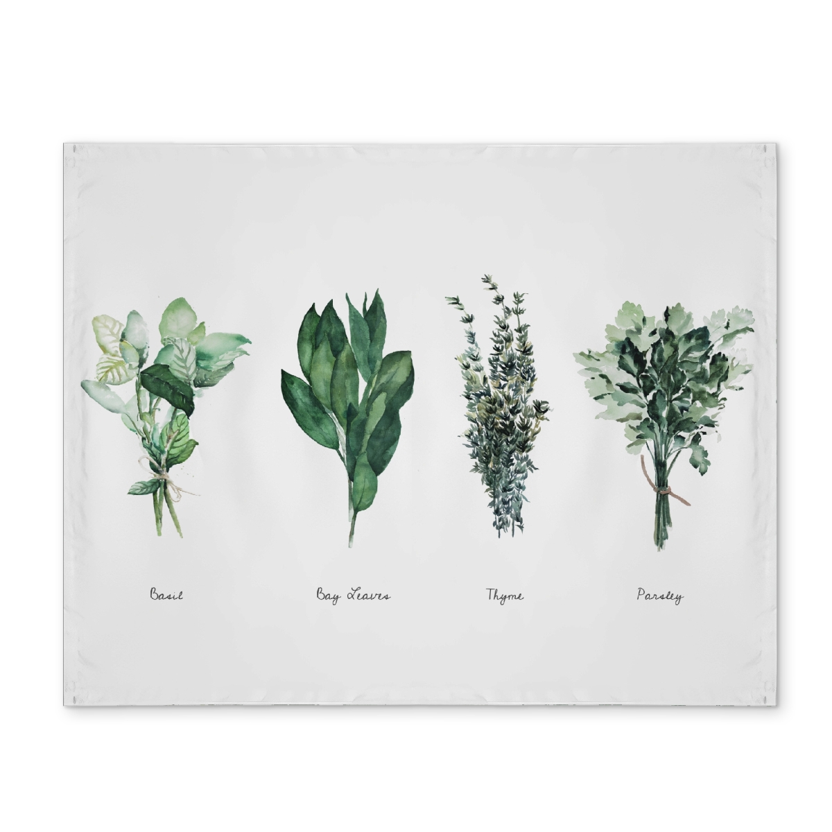 Picture of Begin Home Decor CPPM1418JY6NFE 14 x 18 in. Leaves Green Kitchen Polyester Placemat - Fine Herbs Decor