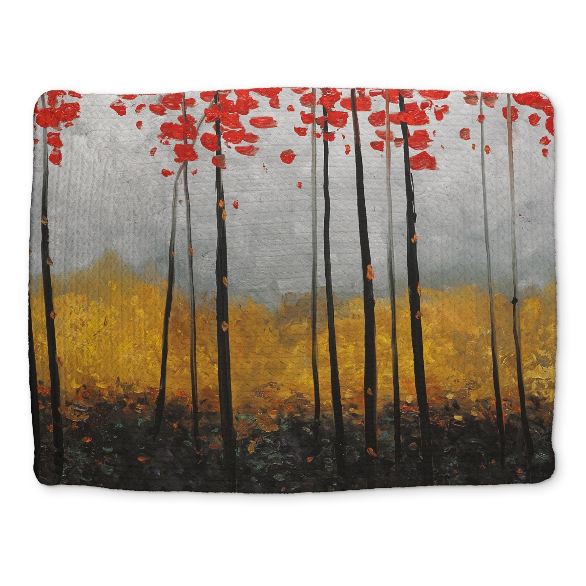 Picture of Begin Home Decor CBPM1418Y5PV7F 14 x 18 in. Abstract Landscape Gray Trees Placemat - Home Decor Essential