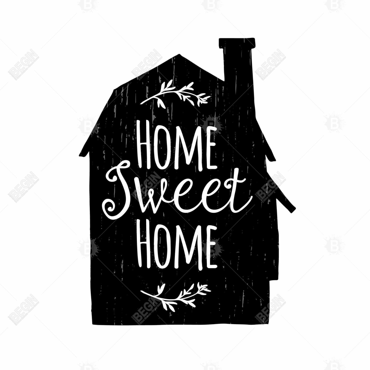 Picture of Begin Home Decor C1TC5858GV5KTK 58 x 58 in. Home Sweet Home Minimalist Kitchen Tablecloth - Indoor & Outdoor