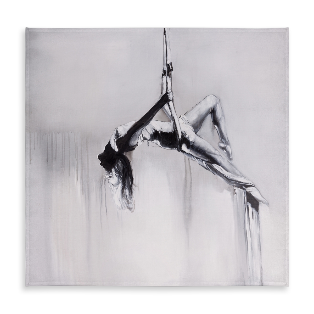 Picture of Begin Home Decor C1TC58587RG5CM 58 x 58 in. Dancer on Aerial Contortion Tablecloth - Figurative Hobbies Decor