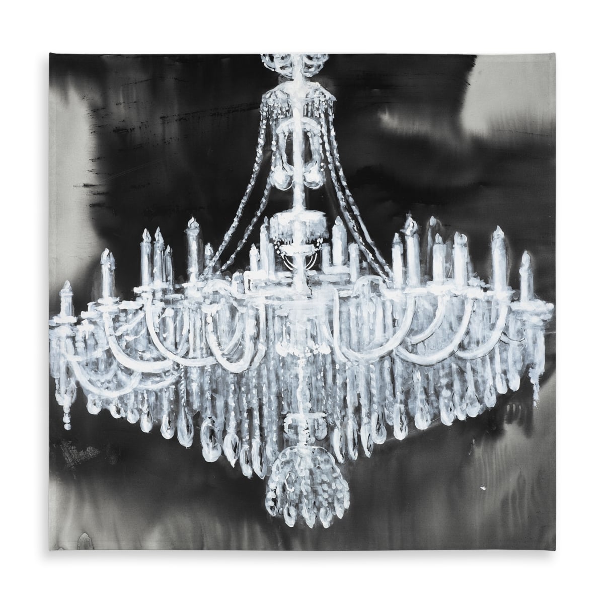 Picture of Begin Home Decor C1TC5858Z52Y29 58 x 58 in. Glam Chandelier Blue Tablecloth - Indoor & Outdoor Home Decor