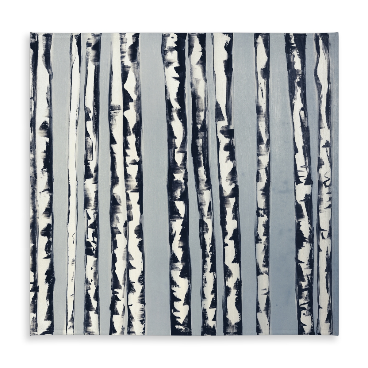 Picture of Begin Home Decor C1TC5858DQI0AP 58 x 58 in. Office Trees Blue Tablecloth - Small Birch Trees Decor