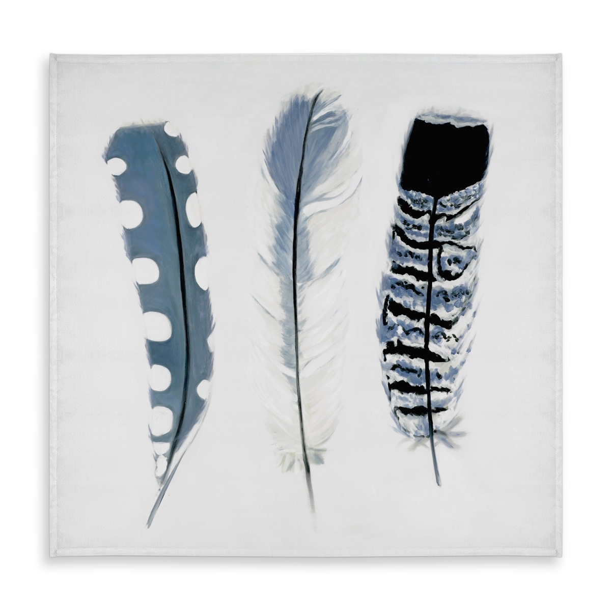 Picture of Begin Home Decor C1TC5858KRN2QP 58 x 58 in. Blue Feathers Tablecloth - Indoor & Outdoor Home Decor