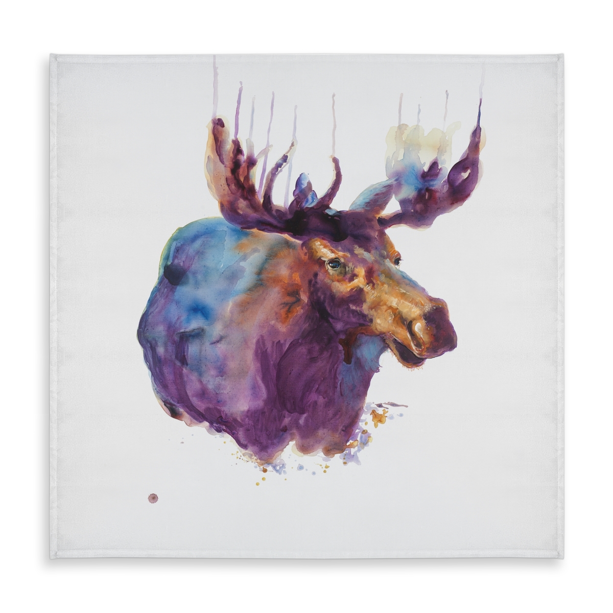 Picture of Begin Home Decor C1TC58583IW3QE 58 x 58 in. Abstract Moose Tablecloth - Rustic Indoor Outdoor Decor
