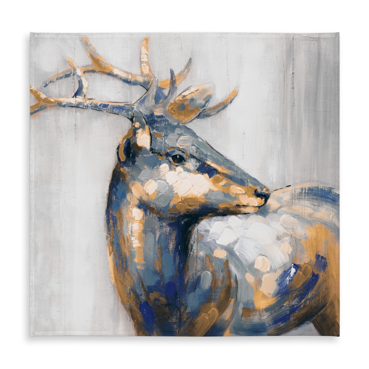 Picture of Begin Home Decor C1TC5858P14ANO 58 x 58 in. Golden Deer Tablecloth - Indoor & Outdoor Home Decor