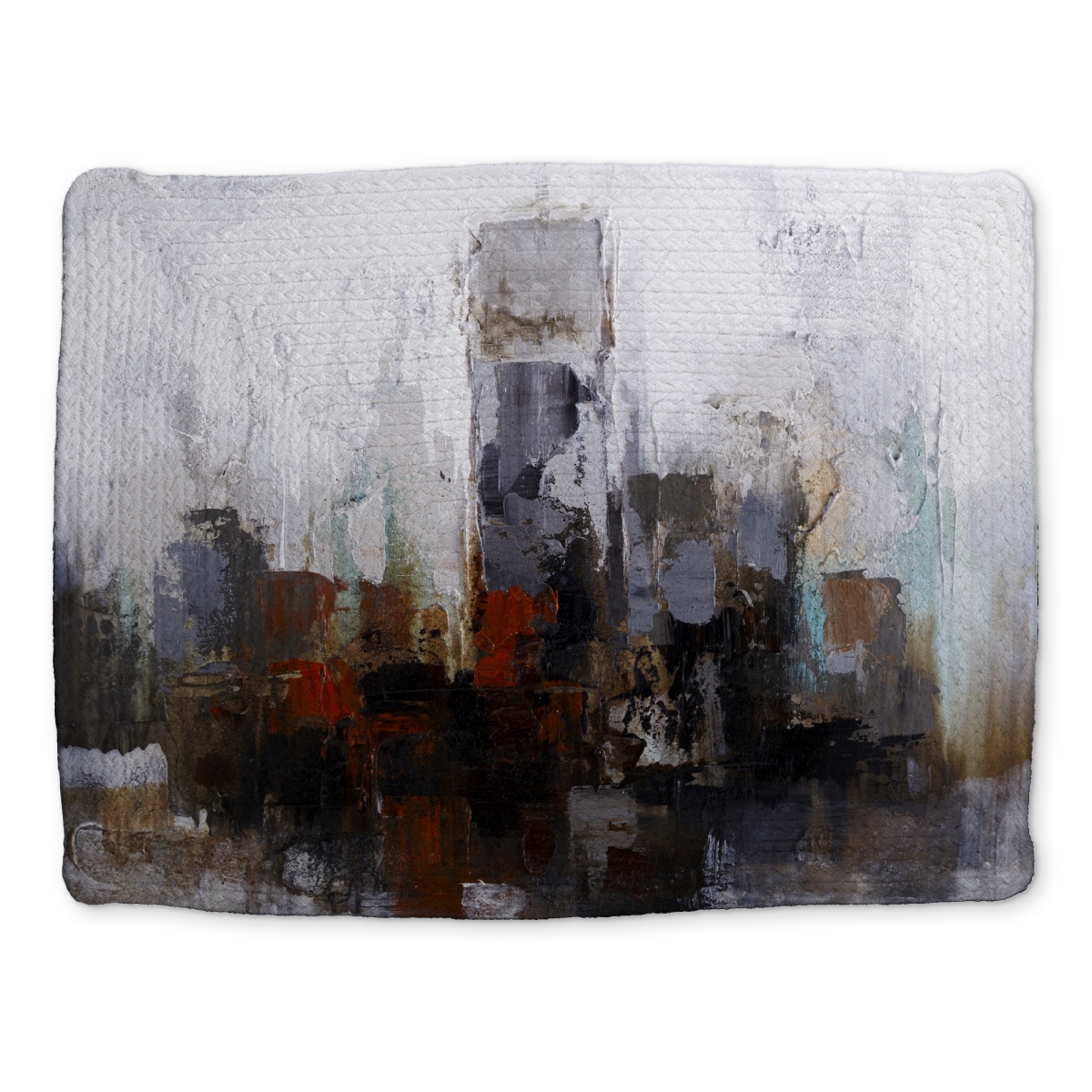 Picture of Begin Home Decor CBPM1418YED4IE 14 x 18 in. Brown Abstract Braided Placemat - Obscure Buildings Home Decor