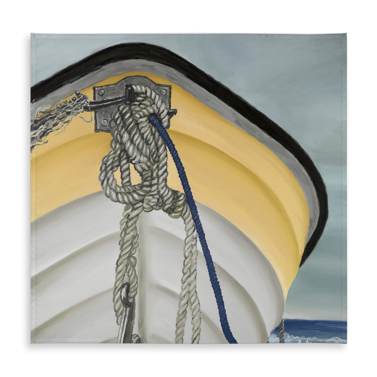 Picture of Begin Home Decor C1TC58587GTYIL 58 x 58 in. Yellow Marine Tablecloth - Indoor & Outdoor - the Yellow Boat