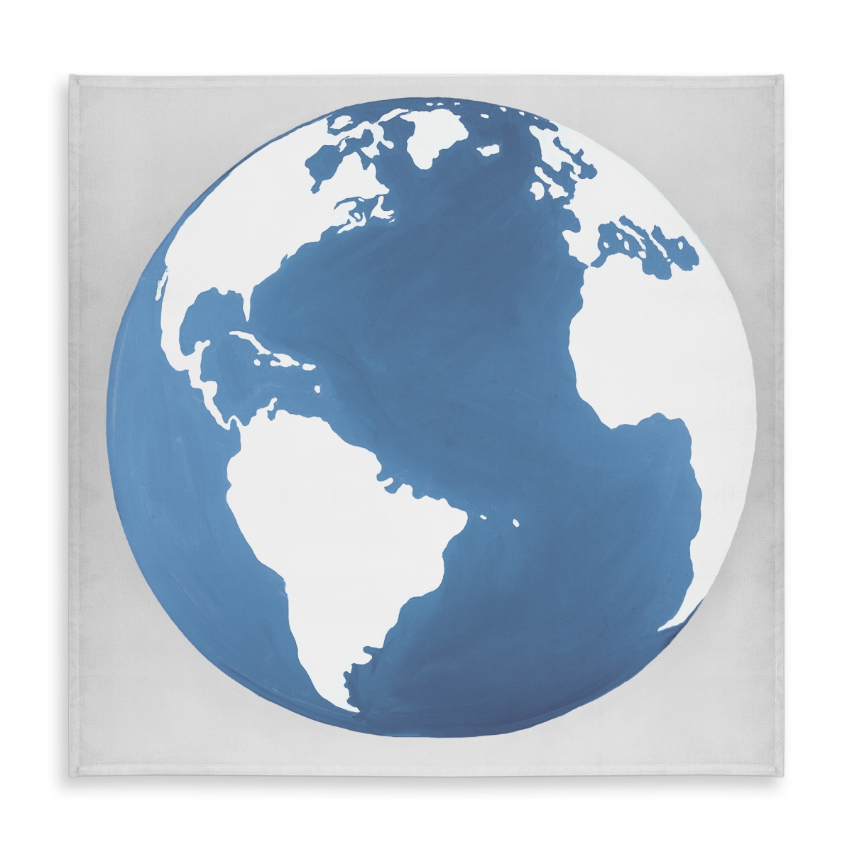 Picture of Begin Home Decor C1TC5858Q2WAOC 58 x 58 in. Blue Satellite View Tablecloth - Earth Design for Home Decor