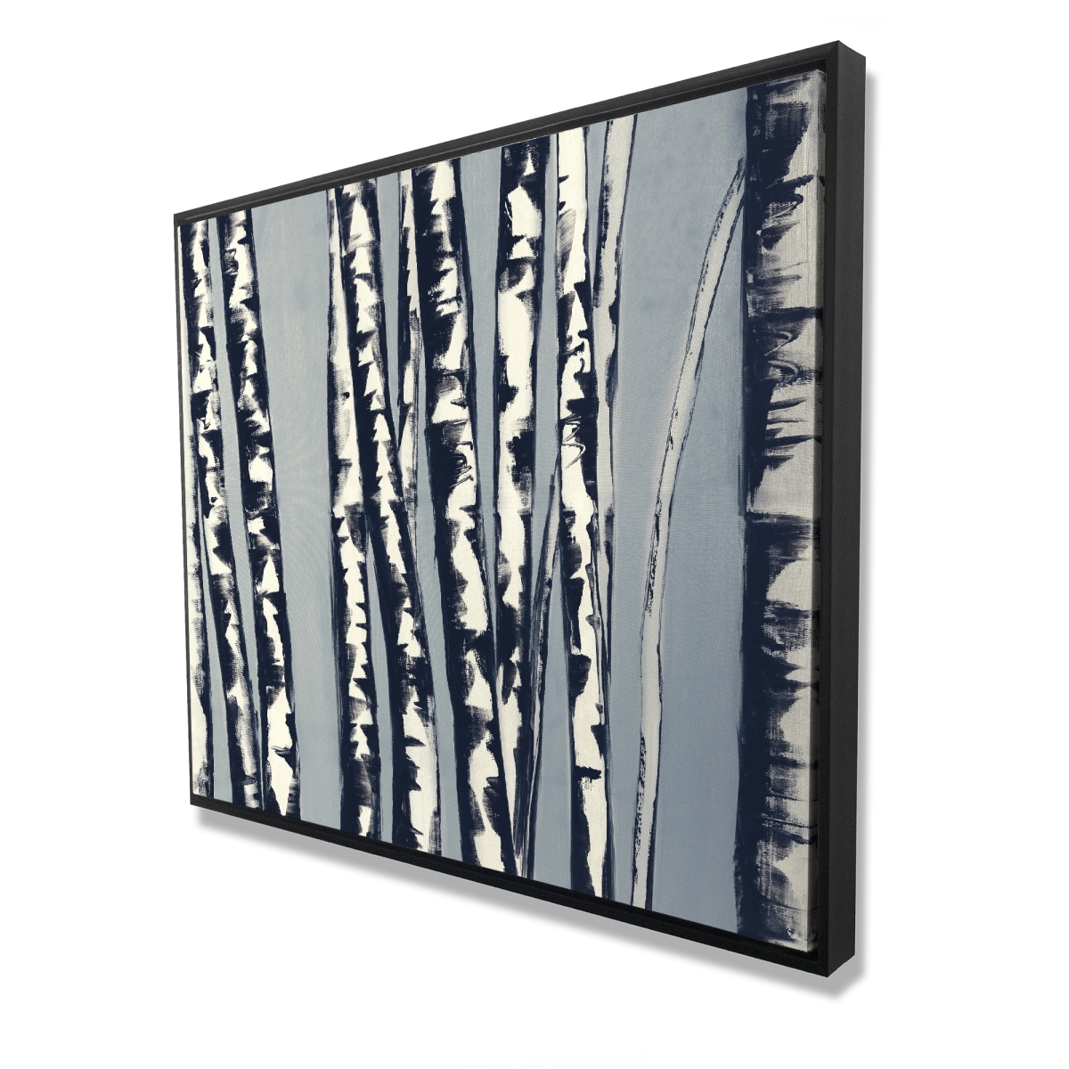 C1FC4860NENWOP 48 x 60 in. Abstract Birch Forest - Framed Canvas Office Landscape Decor