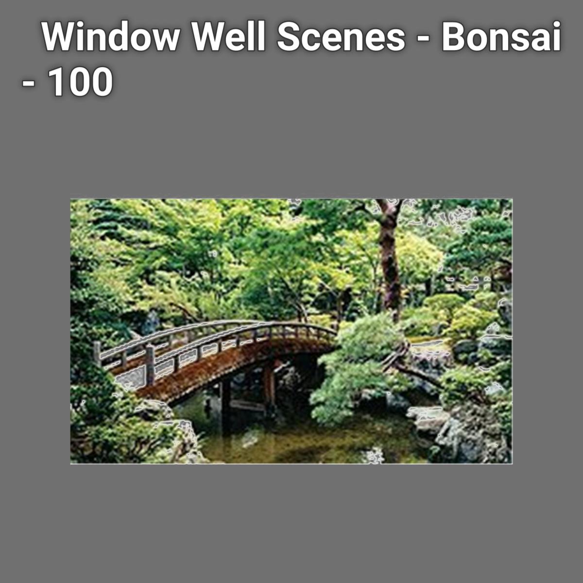 Picture of Biggies WW-BNS-100 Window Well Scenes - Bonsai - 100