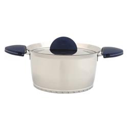 Berghoff 1104560b Stacca Covered Stock Pot, Blue - 10 In.