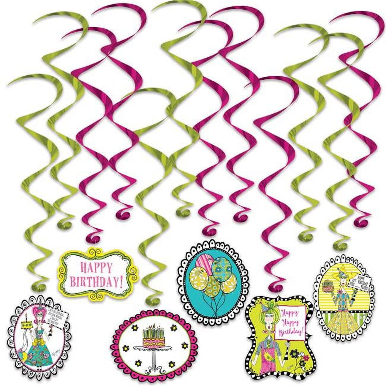 UPC 034689043768 product image for Beistle 53757 Dolly Mamas Adult Celebration Whirls Hanging Party Decoration | upcitemdb.com