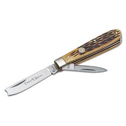 110743 Traditional Series Jigged Brown Bone Razor Jack Pocket Knife