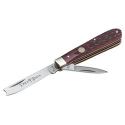 110744 Traditional Series Jigged Red Bone Razor Jack Pocket Knife