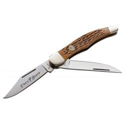 110273bbc Traditional Series Folding Brown Bone Hunter Knife