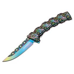 01mb635 Magnum Chained Rainbow Pocket Knife - Multicolor
