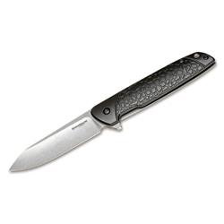 01sc487 Magnum Alligator Toast Pocket Knife - Black