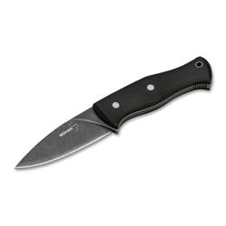 02bo065 Farkas Bushcraft Fixed Blade Knife - Black