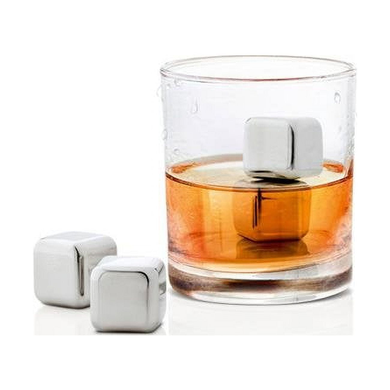 63539 Stainless Steel Ice Cubes, Set Of 4