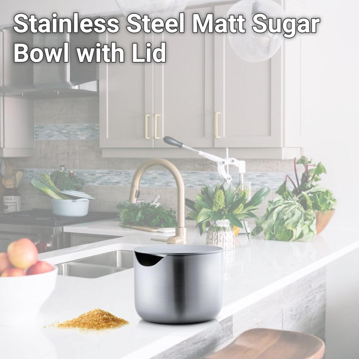 Picture of Blomus 63621 Stainless Steel Matt Sugar Bowl with Lid