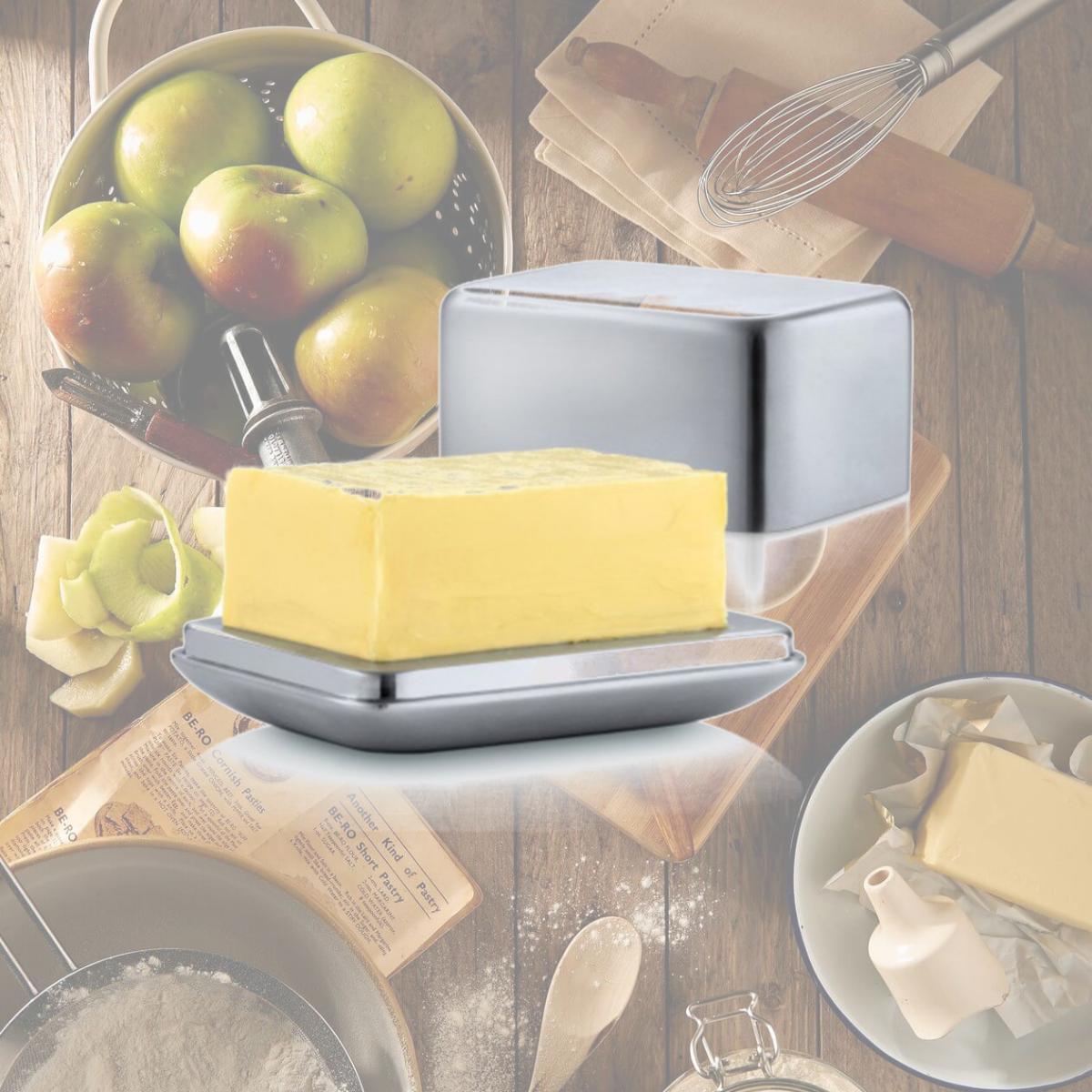 Picture of Blomus 63637 Stainless Steel Matt Butter Dish, Small