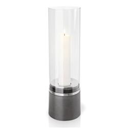 65275 Polystone & Glass Lantern With Candle, 60 Cm