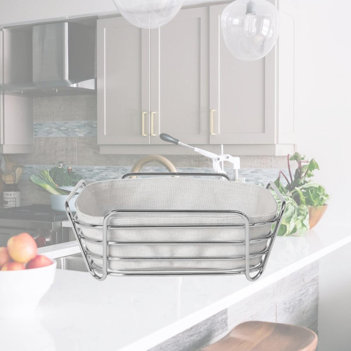 Picture of Blomus 63758 Delara Large Wire Serving Basket, Moonbeam