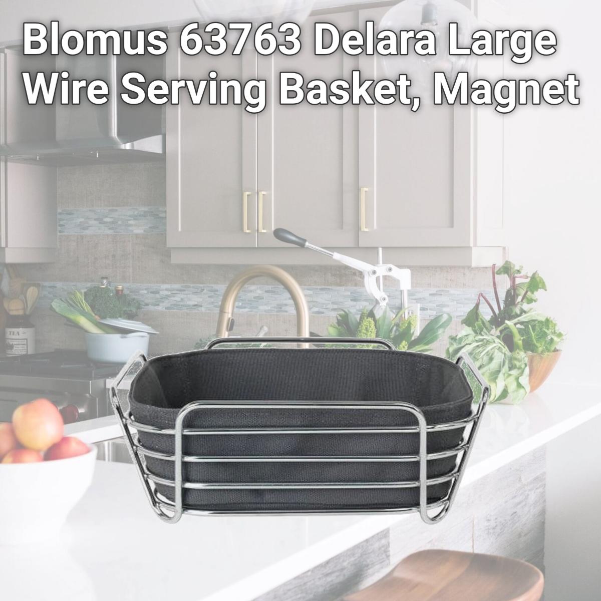 Picture of Blomus 63763 Delara Large Wire Serving Basket, Magnet